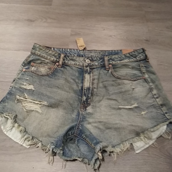 American Eagle Outfitters Pants - AMERICAN EAGLE HI-RISE Festival Jeans Shorts Sz 18